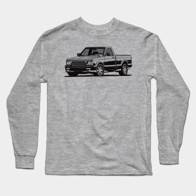 Classic truck gmc syclone Long Sleeve T-Shirt by Saturasi